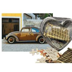 Imagem de Presente de Páscoa para idosos Chocolates Diet + 1 Quebra-cabeça Fuscas de 60 peças