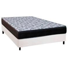 Imagem de Cama Box Viúva: Colchão Ortopédico Ortobom D33/Ep Anatômico Fort Tech Iso 100 + Base White(128X188)