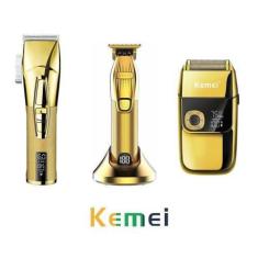 Imagem de Máquina De Cortar Cabelo Km 5096+Acab Kmi32s+Shaver Km 2028 - Kemei