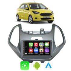 Imagem de Kit Multimidia Android Ford Ka 2015 a 2017 7 Pol Carplay + Câmera de R