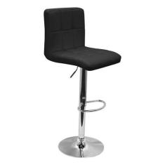 Imagem de Banqueta Confort Gomos Estofada Couro Giratória c/ regulagem - Lianto 