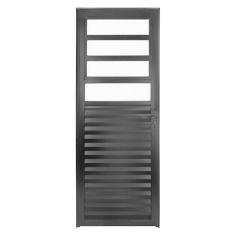 Imagem de Porta De Alum nio Preto De Cozinha Basculante Cmc Modular - L