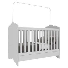 Imagem de Berço Americano 3 em 1 para Colchão 70 x 130 cm Nuvem Multimóveis Fg0536pa Branco