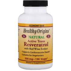 Imagem de Resveratrol 300Mg Extrat De Vinho 150Vcaps - Healthy Origins