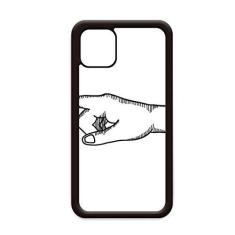 Imagem de Desenho de linha padrão de gesto à esquerda para iPhone 11 Pro Max capa para Apple Mobile Case Shell
