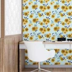 Imagem de Papel De Parede Adesivo Margaridas N09043 Rolo 0,58X3M
