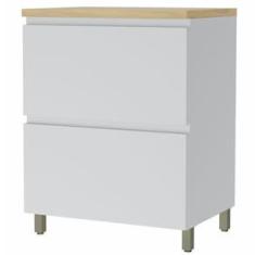 Imagem de Balcão Nesher Rainha em MDF 15mm com 1 Porta, 1 Gaveta e 1 Prateleira - 70cm de largura