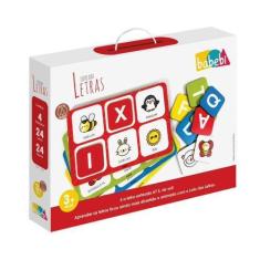 Imagem de Loto Das Letras Brinquedo Educativo E Pedagógico Em Madeira - Babebi