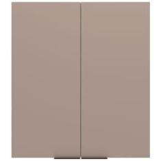 Imagem de Armário Aéreo Bartira Cristal MDP 15mm com 2 Portas e 2 Prateleiras - 80cm de largura