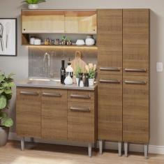 Imagem de Armário de Cozinha Compacta 169cm com Pia Rustic Emilly Madesa 14