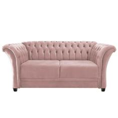 Imagem de Namoradeira Chesterfield Sofia Suede Rosê