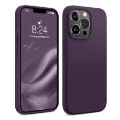 Imagem de AOTESIER Capa de telefone compatível com iPhone 13 Pro, [proteção militar à prova de choque] Capa de silicone líquido com [forro de microfibra macio antiarranhões] proteção para câmera e tela de 6,1