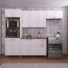 Imagem de Cozinha Completa Firenze 12 Portas 2 Gavetas 6171.130 Branco - Indekes