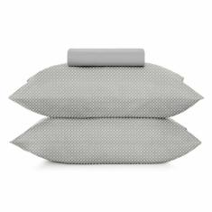 Imagem de Jogo de Cama Solteiro 2 peças Altenburg Toque Acetinado Slim Zinc Cinza