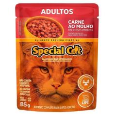 Imagem de Ração Úmida Special Cat Sachê Carne para Gatos Adultos - 85 g