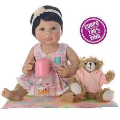 Boneca Bebe Reborn Laura Baby Mini Valentina - Shiny Toys