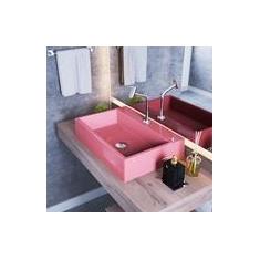 Imagem de Kit Cuba RT55 Com Torneira Pratika 1060 Metal e Válvula Click 1 Polegada e Meia e Sifão Pvc e
