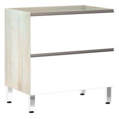 Imagem de Balcão de Cozinha sem Tampo 80cm Misto 1 Porta Basculante e 1 Gavetão Luci Luciane Móveis