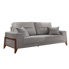 Imagem de Sofá 4 Lugares Living Linho M-130 Martins Cinza