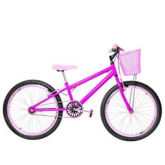 Imagem de Bicicleta Infantil Feminina Aro 24 Aero Cor Pink E Rosa