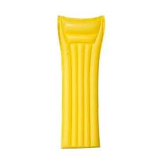 Imagem de Colchão Bronzeador Inflável Amarelo p/ Piscina 1.83m Intex, Boia colch