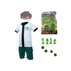 Imagem de Fantasia Infantil Roupa Ben 10 Com Omnitrix Lança Disco - Sgb Variedad