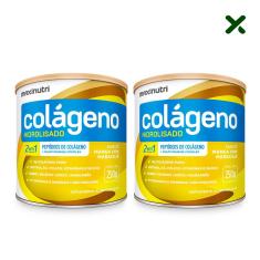 Imagem de Kit 02 Colágeno Hidrolisado 2 Em 1 Manga Com Maracujá 250G Loja Maxinutri
