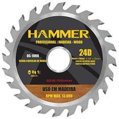Imagem de Disco de serra para madeira 4.3/8" x 20 mm 24 dentes - Hammer