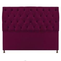 Imagem de Cabeceira Sofia 160 cm Queen Size Suede Bordô - Doce Sonho Móveis