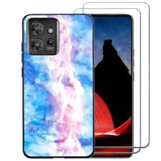 Imagem de Ranyi Capa para ThinkPhone com protetor de tela, capa para celular Motorola Think, capa ultrafina de TPU com protetor de tela, capa de mármore absorvente de choque para Motorola ThinkPhone de 6,6