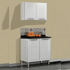 Imagem de Kit Balcão 2 Portas com Armário Aéreo 2 Portas Itatiaia Tarsila