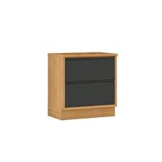 Imagem de Balcão p/Cooktop 5 Bocas Cozinhas Itatiaia Lisboa - 1 Porta Horizontal e 1 Gaveta - Grafite