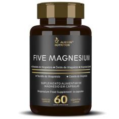 Imagem de Five Magnesium 5 Magnésio Óxido Taurato Quelato Bisglicinato Cloreto 6