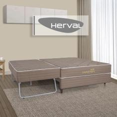 Imagem de Cama Box Hotel Herval Suite Master, 168X188x59 Cm, Auxiliar Com Molas
