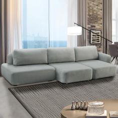 Imagem de Sofá Decorativo Santiago 4 Lugares 282cm Sala de Estar Retrátil Modula