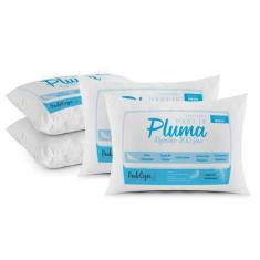 Imagem de Travesseiro Toque de Pluma Pena Percal 100% Algodão 200 Fios 50x70cm A