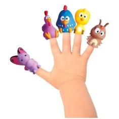 Imagem de Galinha Pintadinha Miniaturas Fantoches de Dedos para Banho Cardoso Toys