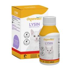 Imagem de Suplemento Vitamínico Para Gatos Lysin Cat Emulgel 100ml | Organnact