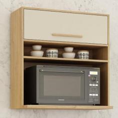 Imagem de Armário de Cozinha Aéreo para Microondas Salvador Cinamomo/grafite