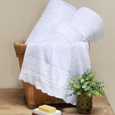 Imagem de Jogo deToalhas Banho e Rosto 100% Algodão Egípcio 5 Peças Lácio - Zilu