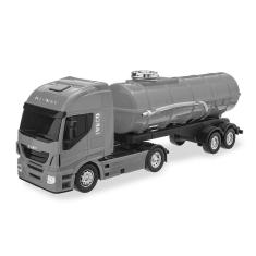 Imagem de Brinquedo Caminhão Iveco Hi Way Tanque Cinza