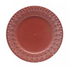 Imagem de Sousplat Pétalas Vermelho 36 cm Plástico - Lyor