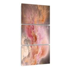 Imagem de Quadro Decorativo Nuvens Abstratas Para Sala Hall Em Tecido