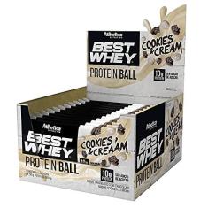 Imagem de Protein Ball Best Whey - 12 Unidades Cookies&Cream - Atlhetica Nutrition, Athletica Nutrition