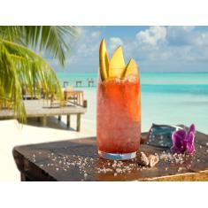 Imagem de Papel De Parede Drinks Bebidas Praia Verão 3D Al98