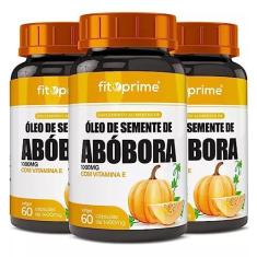 Imagem de Kit 3 Óleo De Semente De Abóbora 1000mg Com Vitamina E 60cps