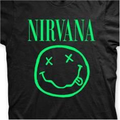 Imagem de Camiseta Nirvana  e Verde em Silk 100% Algodão