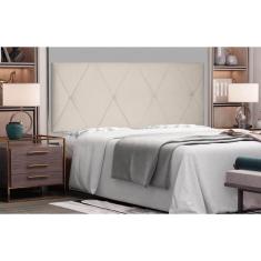 Imagem de Painel Aquilla Cama Box King 195cm Suede - SSX Multicoisas