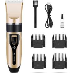 Imagem de Tosador Dourado 110v/220v Maquininha para Cães e Gatos - GENZO