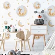 Imagem de Papel De Parede Adesivo Infantil Estrela N02178 Rolo 0,58X3M